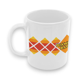 Diamond Back - Yellow Orange diamonds Coffee Mug - old school bmx - Bmx Products AU