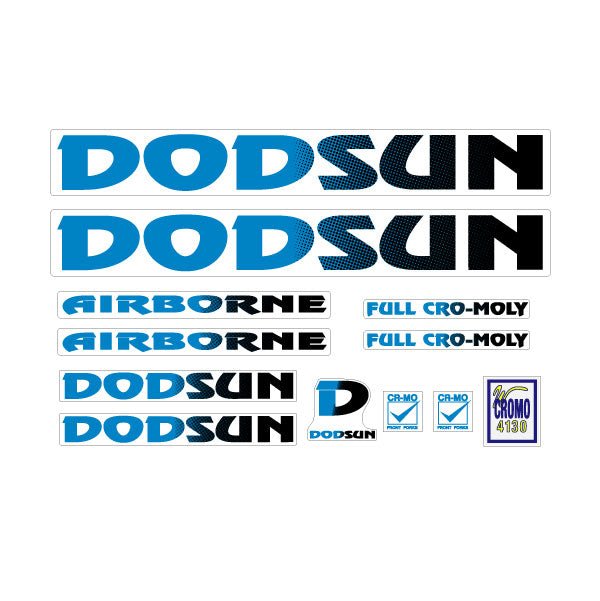Dodsun - Airborne Cromo decal set - Bmx Products AU