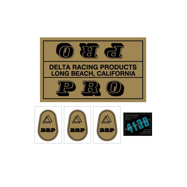 DRP - Delta Racing Products decal set - Old school bmx - Bmx Products AU