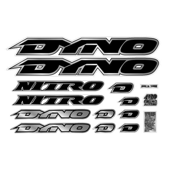 DYNO - 1995 NITRO decal set for Green frame - old school bmx - Bmx Products AU