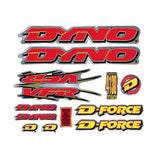 DYNO - 1996 NITRO decal set on chrome - old school bmx - Bmx Products AU