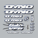 DYNO - 1996 VFR decal set for red frame - old school bmx - Bmx Products AU