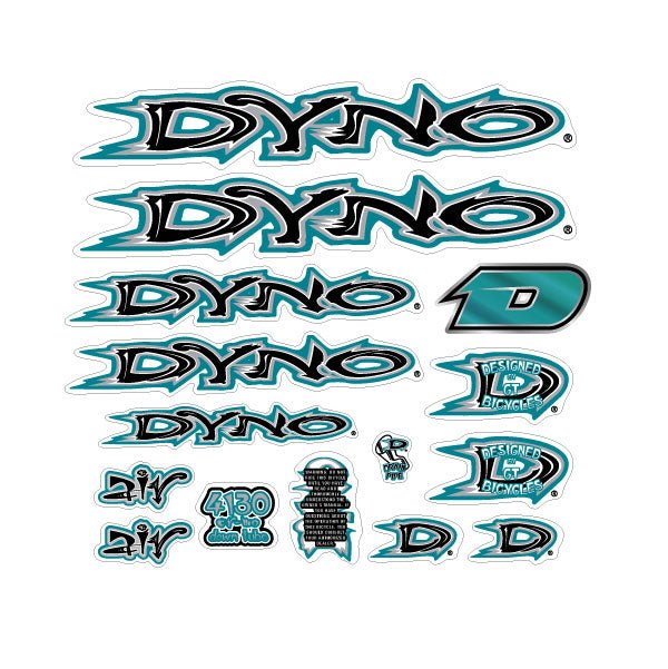 DYNO - 1999 AIR decal set for copper frame - Bmx Products AU