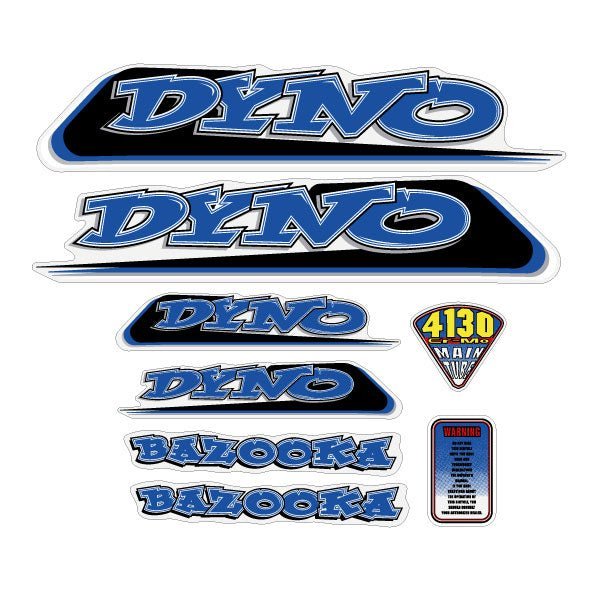 DYNO - 2000 - BAZOOKA - decal set - Old school bmx - Bmx Products AU
