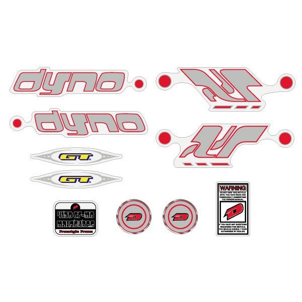 DYNO - 2001 Air decal set for blue frame - old school bmx - Bmx Products AU