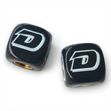 DYNO - One color Dice Tire Valve Caps (Pair) - Black - old school bmx - Bmx Products AU