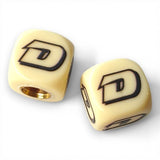 DYNO - One color Dice Tire Valve Caps (Pair) - Bone White - old school bmx - Bmx Products AU