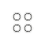 DYNO - Peg end decals on clear BLACK - old school bmx - Bmx Products AU