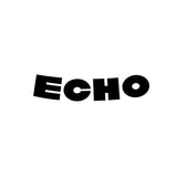 Echo - Helmet Decal - Curved Die cut - BLACK decal - old school bmx - Bmx Products AU
