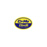 Elina - UL Cromo Yellow Blue oval pole decal - Old school bmx - Bmx Products AU