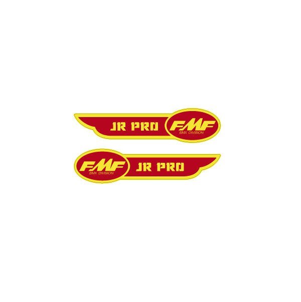 FMF - JR PRO Downtube decals - old school bmx - Bmx Products AU