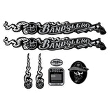 Gary Turner - 2020 Bandolero Black on clear - decal set - Bmx Products AU