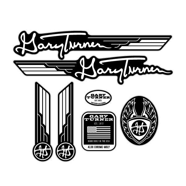 Gary Turner - 2020 Black on clear - decal set - Bmx Products AU