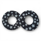 Grip Donuts - (Pair) - BLACK - STARS - old school bmx - Bmx Products AU