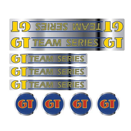 GT - 1984 - 85 TEAM Series - Chrome - decal set - Old school bmx - Bmx Products AU