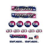 GT - 1987 PRO Freestyle Tour TEAM - on Clear decal set - Old school bmx - Bmx Products AU