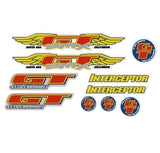 GT - 1994 Interceptor - for black frame - decal set - Old school bmx - Bmx Products AU