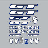 GT - 1996 Performer - for RED Splatter frame decal set - Old school bmx - Bmx Products AU