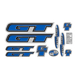 GT - 1998 Performer - Black Blue for chrome frame decal set - Old school bmx - Bmx Products AU