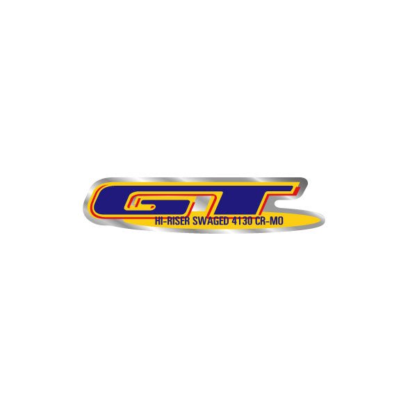 GT - 1999 Hi - Riser Swaged 4130 Cr - mo bar decal - Old school bmx - Bmx Products AU