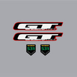 GT - 2000 - Stiletto 4130 - 531 -fork decal set - Bmx Products AU