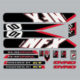 GT - 2001 NFX - for chrome frame decal set - Old school bmx - Bmx Products AU