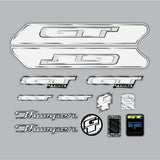 GT - 2001 THUMPER - beige white for light blue frame decal set - Old school bmx - Bmx Products AU