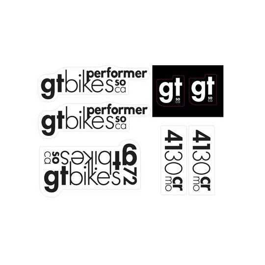 GT - 2009 Performer - for white frame - on clear - old school bmx - Bmx Products AU