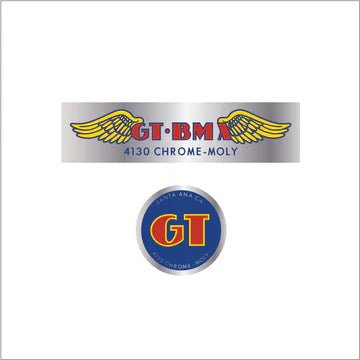 GT - 4130 chrome - bar decal set - Old school bmx - Bmx Products AU