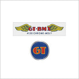 GT - 4130 - CLEAR bar decal set - Old school bmx - Bmx Products AU