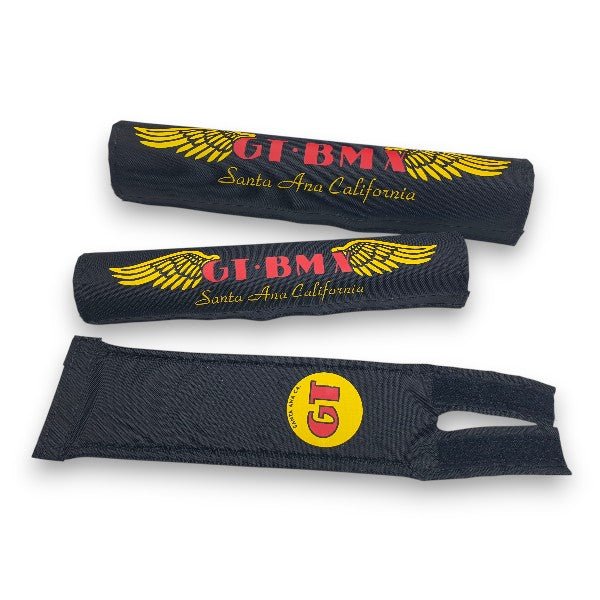 GT - Nylon pad set - BLACK Santa Ana - old school bmx - Bmx Products AU