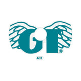 GT - Wings Sprocket decal - for 43T in TEAL on clear - Old school bmx - Bmx Products AU