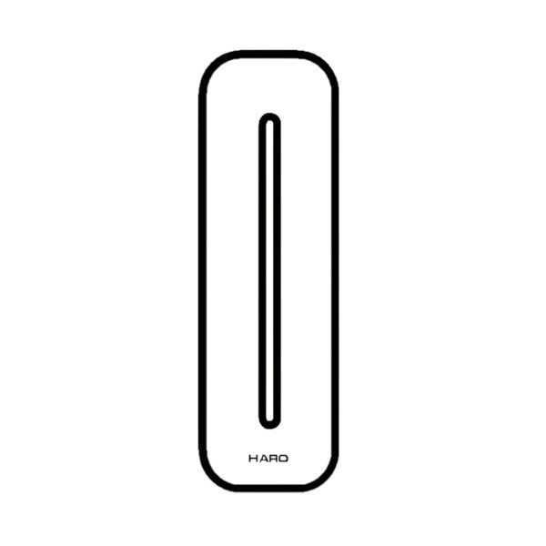 Haro - Stadium plate number 0 decal - White - Black - Old school bmx - Bmx Products AU