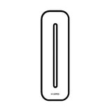 Haro - Stadium plate number 0 decal - White - Black - Old school bmx - Bmx Products AU
