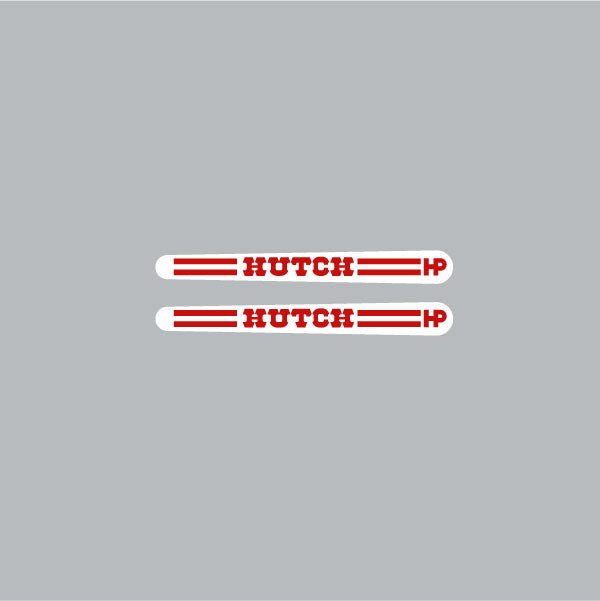 Hutch - Early HP Red and White Crank decals - old school bmx - Bmx Products AU