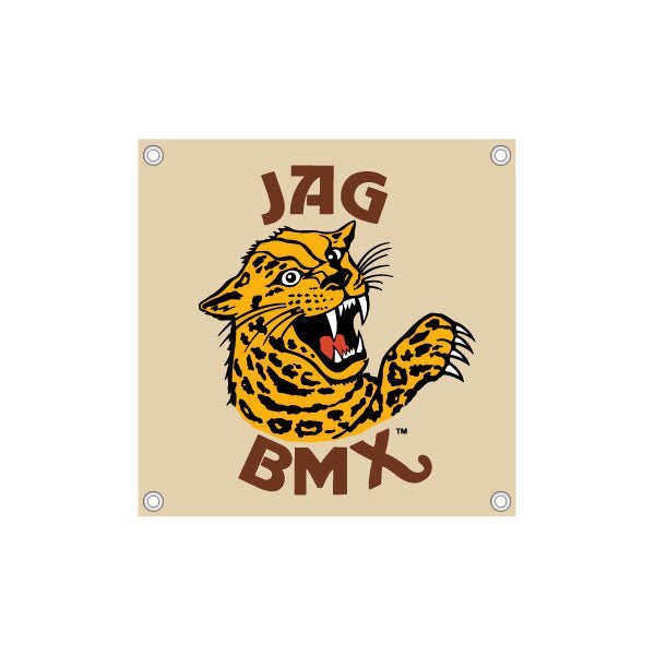 JAG - Tan square Banner - old school bmx - Bmx Products AU