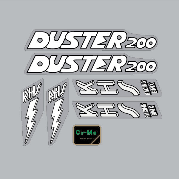 KHS - Duster 200 "Lightning bolt" decal set - Old School BMX - Bmx Products AU