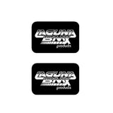 Laguna - Seat clamp decals in BLACK - old school bmx