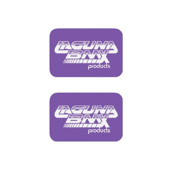 Laguna - Seat clamp decals in PURPLE - old school bmx