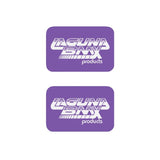 Laguna - Seat clamp decals in PURPLE - old school bmx