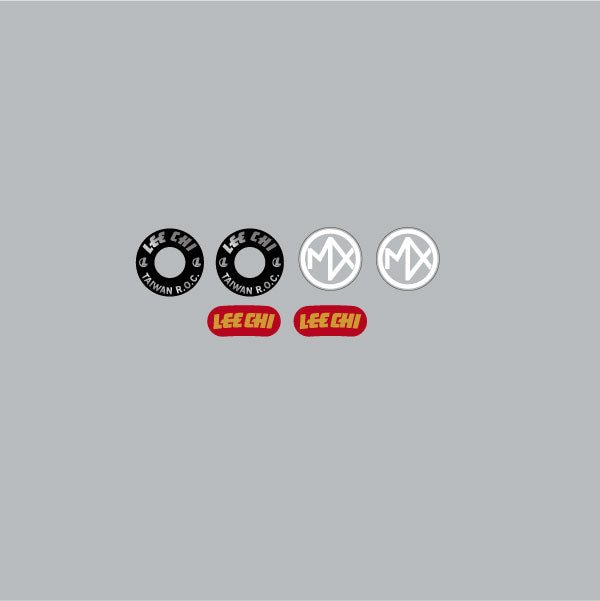 Lee Chi - MX1000A Caliper decals in Black - Bmx Products AU