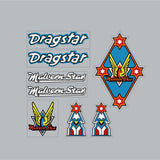 Malvern Star - Dragstar decal set - old school bmx - Bmx Products AU