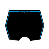 Mongoose 1982 - 1983 plate decal only - Black with Blue print - old school bmx - Bmx Products AU