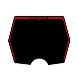 Mongoose 1982 - 1983 plate decal only - Black with Red print - old school bmx - Bmx Products AU