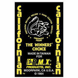 Mongoose - 1984 Californian YELLOW Decal set - Old school bmx - Bmx Products AU
