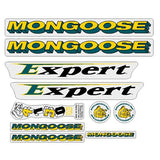Mongoose - 1995 Expert - for chrome frame Decal set - old school bmx - Bmx Products AU