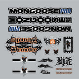 Mongoose - 2002 Brawler for green frame - Decal set - Bmx Products AU