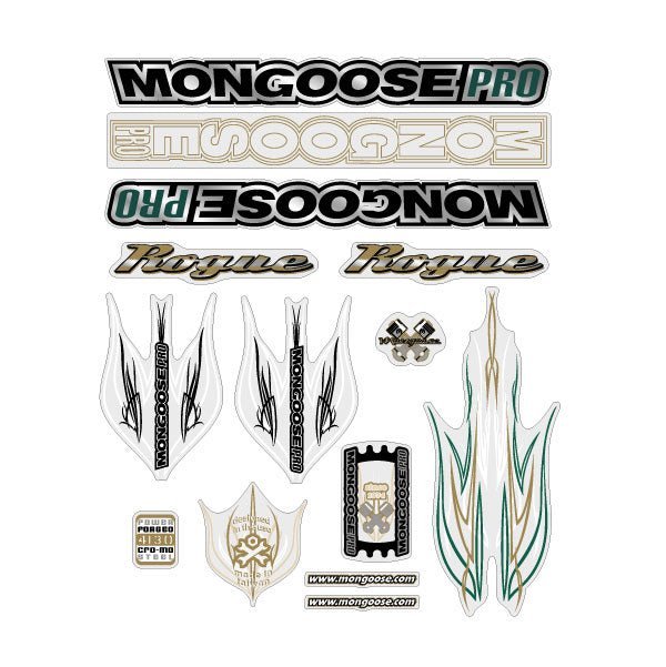Mongoose - 2002 Rogue - Decal set - old school bmx - Bmx Products AU
