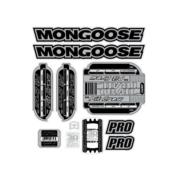 Mongoose - 2004 Pit Crew - Decal set - old school bmx - Bmx Products AU