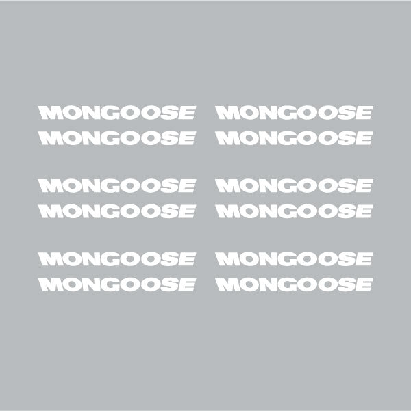 Mongoose - 3 Spoke Mid - school Tuff wheel decals - Old school bmx - Bmx Products AU